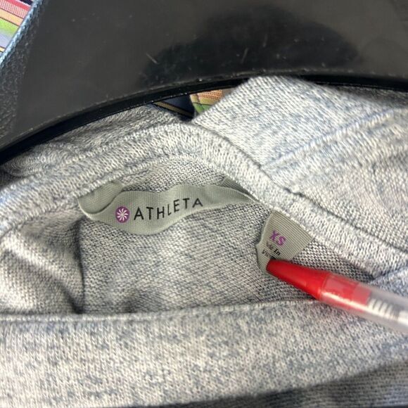 Athleta Women's XS Open Front Cardigan Lightweight Poly Modal Stretch Gray - Picture 3 of 6